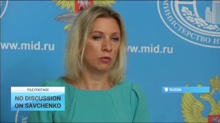 No Talks On Savchenko: Russia will not discuss handing Savchenko until the court's verdict