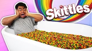 SKITTLES BATH CHALLENGE!