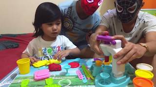Unboxing Play Doh Ice cream happy party Playset Toys For Kids! Pretend Play making Ice cream Part 3