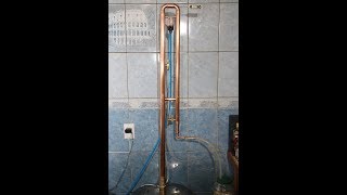 Дистиллятор медный 35 х 28  испытание