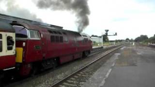 D1015 departs Taunton with lots of clag and thrash! 19/06/10