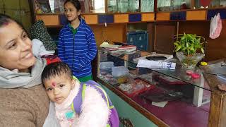 KIDS ear piercing at sarswoti puja ,