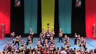 Western Mustangs, 2014 National Cheerleading Champs, Run 1