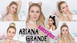 TOP 5 Ariana Grande hairstyles in 2-5 mins ★ BACK TO SCHOOL, everyday, party EASY CUTE hair tutorial