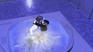 Sims 2 Lapsitting kiss freezing water (Elimma x Jenan)