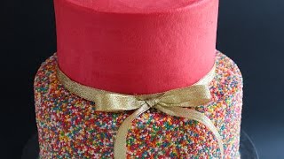 Easy 2 Tier Sprinkles Cake Tutorial- Rosie's Dessert Spot
