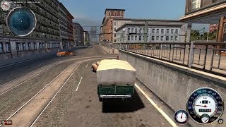 Mafia speed explosive truck and ufo chase on wine ARCH Linux