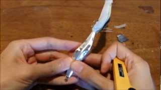 エギを簡素的にアルミ貼りしてみた（Simple Replacement Squid Jig）