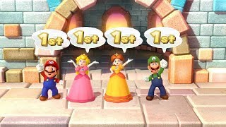Mario Party 10 MiniGames - Mario Vs Peach Vs Luigi Vs Daisy (Master CPU)