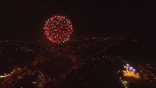 Tamworth Fireworks 2017 Drone footage