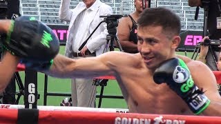 GGG Golovkin SHOWS OFF POWER! Workout for REAL Win vs Canelo Alvarez 2