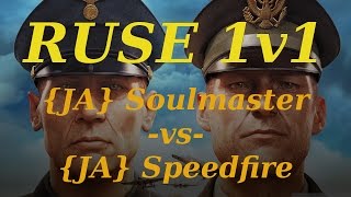 R.U.S.E. 1v1 - #30 - {JA} Soulmaster (Italy) vs {JA} Speedfire (USSR) - Blitz