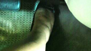 pedal pumping in black flats