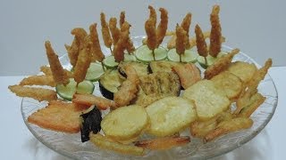 TEMPURA DE CAMARÃO E LEGUMES