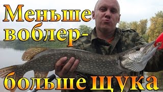 "Размер решает". Рыбалка на щуку, ловля щуки на спиннинг. Мелкие воблеры рулят!. Чепца-4