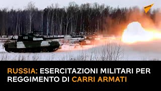 Russia: esercitazioni militari per reggimento di carri armati