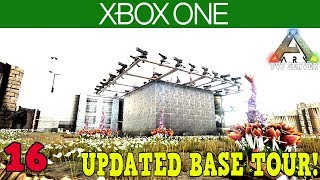 UPGRADED BASE TOUR!- XBOX ONE ARK PVP SERVER! - ARK SURVIVAL EVOLVED [ 16 ]