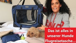 Hunde-Flugreisetasche // Alles für den Flug