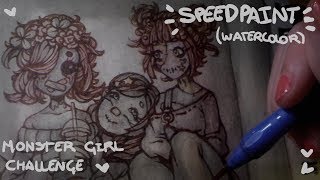 Monster Girl Challenge | Traditional Speedpaint (Spanish)