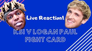 KSI V Logan Paul 2 Live Reaction!