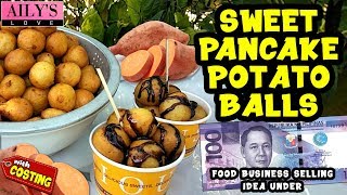SWEET PANCAKE POTATO BALLS / SWEET POTATO PANCAKE BALLS / KAMOTE PANCAKE BALLS