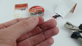 Kunstköder Stahlvorfach selber bauen mit Clip - Kunstködervorfach