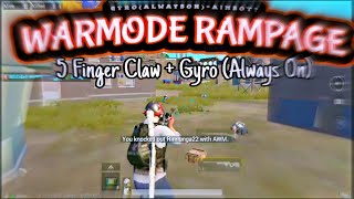 Sniper Montage #1 | Warmode RampagE | PUBG Mobile | 5 Finger Claw + Gyro |