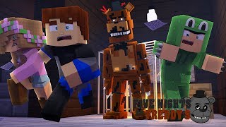 NIGHTMARE FREDDY TRAPS LITTLE KELLY IN HIS BASEMENT - MINECRAFT FNAF ESCAPE ROOMS