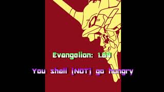 (male weight gain story) Evangelion 1.69: you shall (not) go hungry