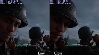 CoD WW2 Ultra Vs Low Settings [GTX 1080, i7 4790k]
