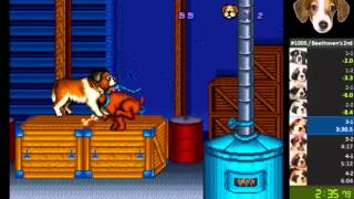 Beethoven's 2nd SNES Speedrun (5:55)