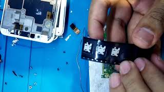 Proses repair charging port smartphone lenovo A850+