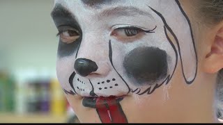 Halloween Face paint with Serafina Art Studio