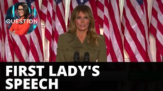 Melania Trump addresses COVID-19 & racial unrest at RNC