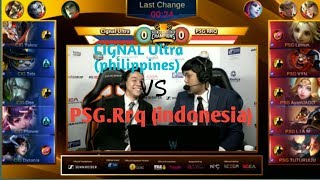 PSG RRQ (indonesia)VS CIGNAL ULTRA (filipina)  SEACOC TOURNAMEN MOBILE LEGENDS