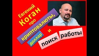 Евгений Коган про криптовалюты, доллар и поиск работы