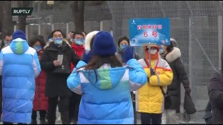 Live outside Capital Indoor Stadium ahead of Women's Figure skating finals
