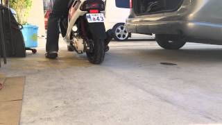 Honda Super Dio ZX AF28 first run with Polini Corsa