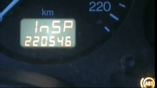 Как стереть надпись InSP на спидометре