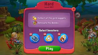 Fishdom HARD level 882 Gameplay (iOS Android)
