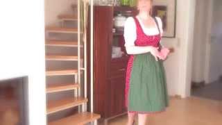 My feminized Boyfriend is wearing my dirndl dress -  next