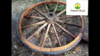 enllatada de una rueda de carro