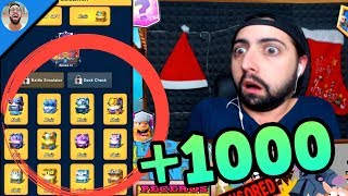 ABRIENDO 1000 COFRES GRATIS POR LA NOCHE !! Simulador de cofres de CR |?LaPeceraTONTA?|