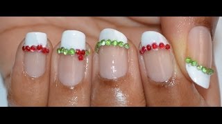 Christmas French mani