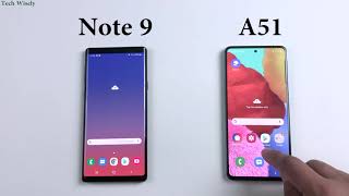 SAMSUNG A51 vs Note 9 | Speed Test Comparison