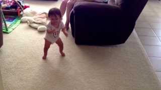 Baby Lexi Face Plants Trying to Walk
