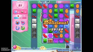 Candy Crush Level 1764 Audio Talkthrough, 1 Star 0 Boosters