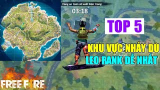 Free Fire | TOP 5 Khu Vực Nhảy Dù Leo Rank Dễ Nhất Đảo Quân Sự | Lão Gió