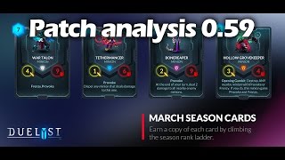 Duelyst 0.59 PATCH ANALYSIS March update