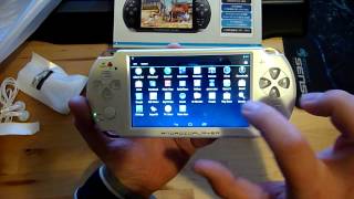 JXD S5300 Android 4.1 Game Box 5 Inch 512MB RAM 4GB ROM 800*480 Unboxing german / deutsch